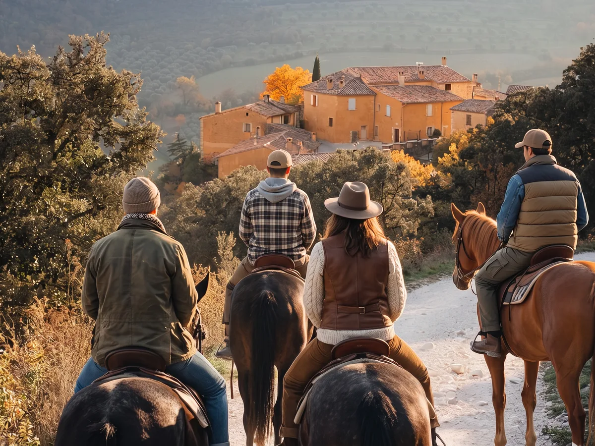 Balade à cheval dans la Drôme, autour de Crépol