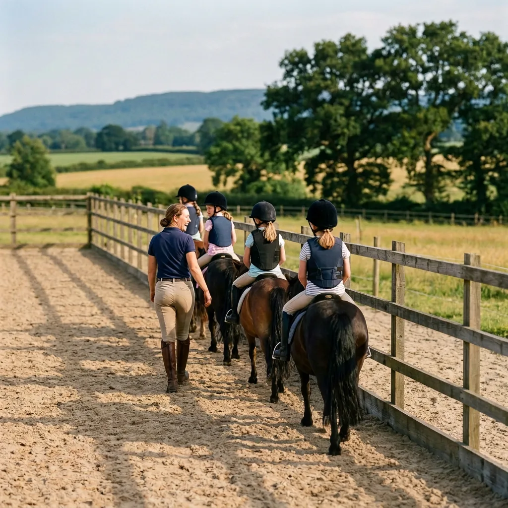 Cours de poney à Crépol, Drôme